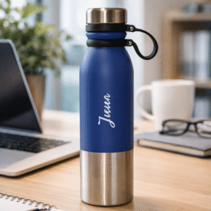 Botella de Aluminio Personalizada con Grabado Láser