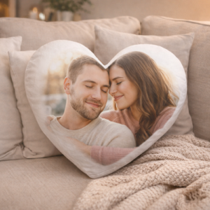 Cojín Corazón Personalizado (Sublimación de Alta Definición)