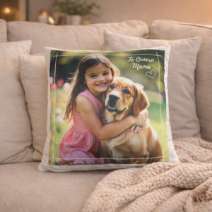 Cojín Cuadrado Personalizado (Sublimación a Todo Color)