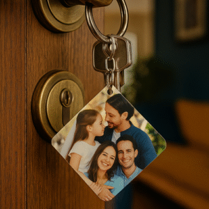 Llavero cuadrado de sublimación personalizado (doble cara)