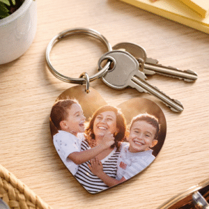 Llavero sublimación forma corazón