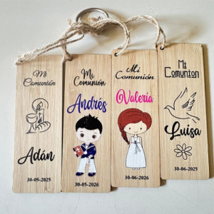 Marcapáginas de bambú personalizados