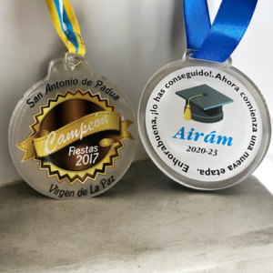 Medalla de metacrilato