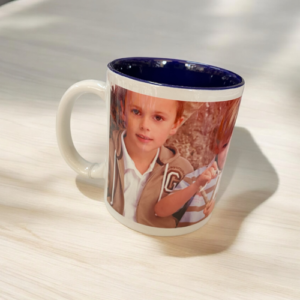 Taza Blanca con Interior de Color Personalizada