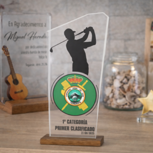 Trofeo de Metacrilato Transparente Personalizado