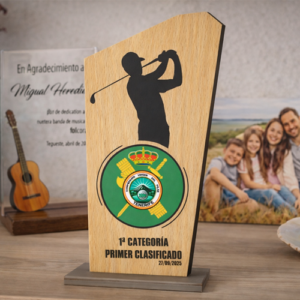 Trofeo personalizado de madera
